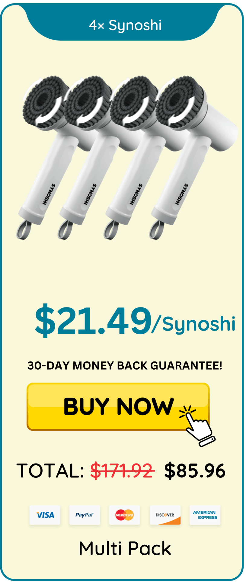 Synoshi pack of 4